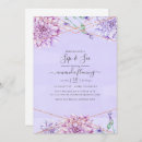 Search for lilac gold baby shower invitations Lavender