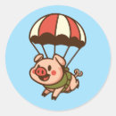 Search for round pig stickers Humour