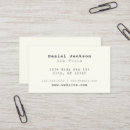 Search for plain cream business cards Minimal