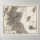 Search for scotland map posters Colour