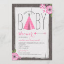 Search for teepee baby shower invitations Tipi