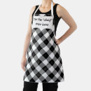 Search for black diamonds aprons Black and white