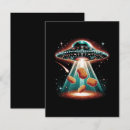 Search for aliens 4x5 invitations Funny