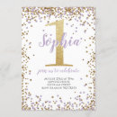 Search for lavender and gold invitations Purple