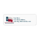 Search for texas star return address labels Red white blue