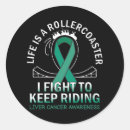 Search for green awareness ribbon stickers Liver