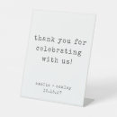 Search for thank you wedding signs Black and white