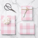 Search for pink plaid wrapping paper Check
