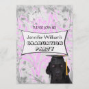 Search for dog portrait invitations Pink