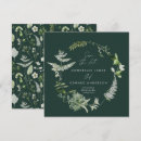 Search for emerald green save the dates Botanical
