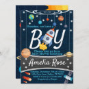 Search for space baby boy shower invitations Planet