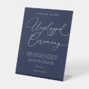 Search for unplugged wedding signs Minimalist