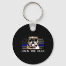 Search for police dog key rings Pug