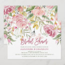 Search for blush floral bridal shower invitations Green leaves