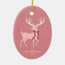 Search for pink reindeer christmas tree decorations Modern