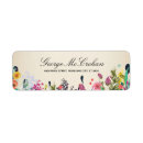 Search for pink flowers return address labels Floral flower