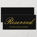 Search for gold reserved wedding signs Script