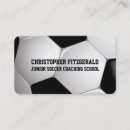 Search for football coach business cards Soccer player