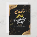Search for dad birthday invitations Gold