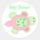 Search for pink turtle stickers Baby shower