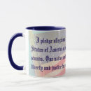 Search for pledge of allegiance mugs Red white and blue