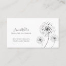 Search for dandelion business cards Life coach