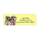Search for nerd return address labels Dog
