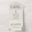Search for all in one baby girl shower invitations Diaper raffle