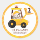 Search for construction party stickers Truck birthday