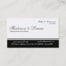 Search for balance business cards Black