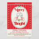 Search for wine christmas invitations Merry and bright