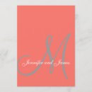 Search for coral grey wedding invitations Simple