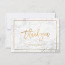 Search for marble thank you cards Faux gold