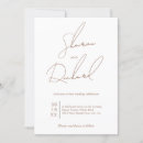 Search for mocha wedding invitations Minimal