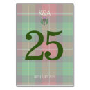 Search for scottish wedding table cards Tartan