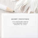 Search for christmas return address labels Stylish trendy