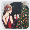 Search for art deco lady stickers Retro