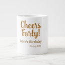 Search for birthday cheers mugs Calligraphy typography elegant