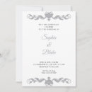 Search for silver art deco invitations Elegant