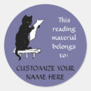 Search for cat reading bookplates Cats