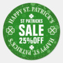 Search for glitter shamrock stickers Green
