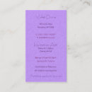 Search for creation business cards Purple