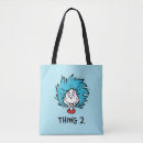 Search for the cat in the hat tote bags Thing one thing two