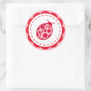 Search for pink ladybug stickers Red