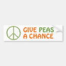 Search for peas bumper stickers Peace