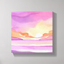Search for pink sunset canvas prints Beautiful