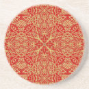 Search for red and gold coasters Vintage