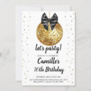 Search for gold disco ball invitations Watercolor