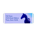 Search for horse silhouette return address labels Equestrian