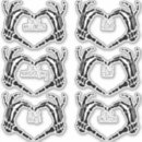 Search for skeleton couple stickers Black and white